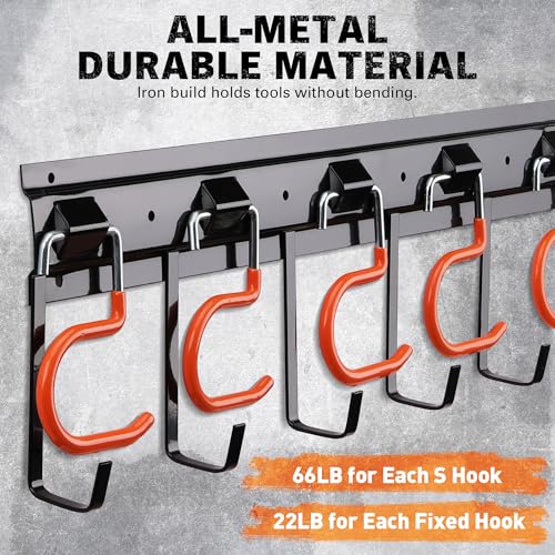 68'' All Metal Adjustable Garden Tool Organizer