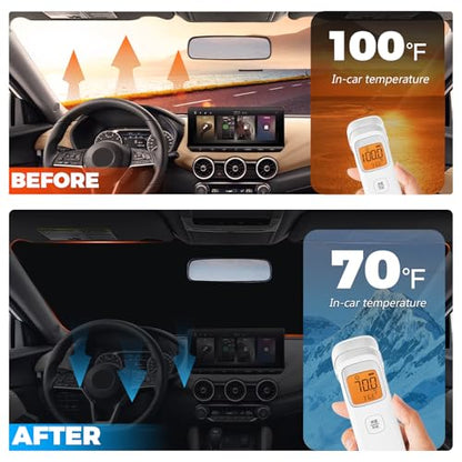 Foldable Front Windshield Sunshade fit for Nissan Sentra 2020