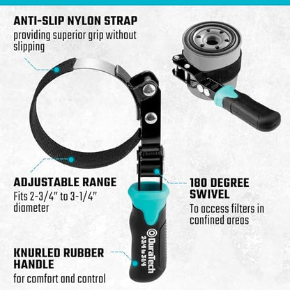 Anti Slip Small Swivel Oil Filter Wrench