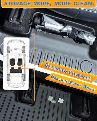 Floor Mats for 2026 2025 Tesla Model Y Premium & Performance (9 Count)
