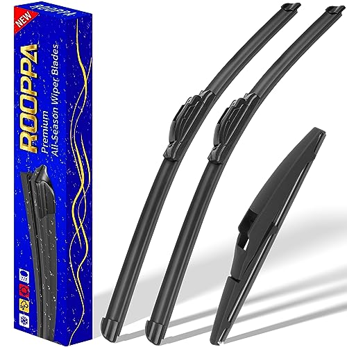 3 Wipers Fits Toyota Prius C 2012