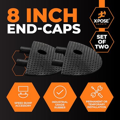 Rubber Speed Bump End Caps Set of 2 (2 Count)