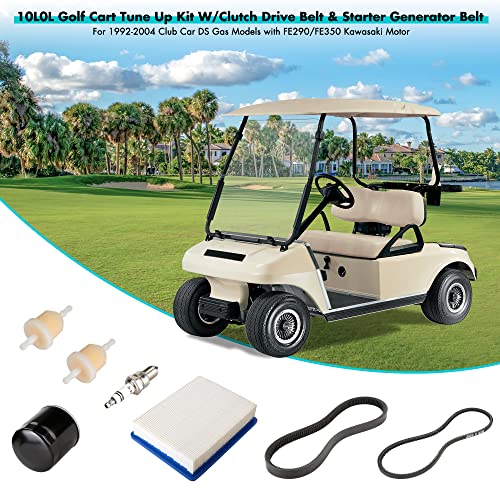 Golf Cart Tune Up Kit & Drive Starter Belt for Club Car DS 1992