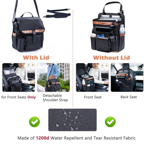 Car Seat Organizer with Laptop Compartment