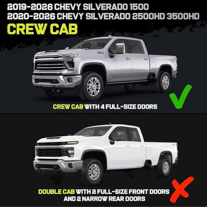 Running Boards Compatible with 2019 (2 Count)