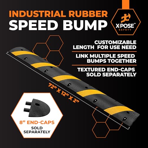 6 Ft Rubber Speed Bump (2 Count)
