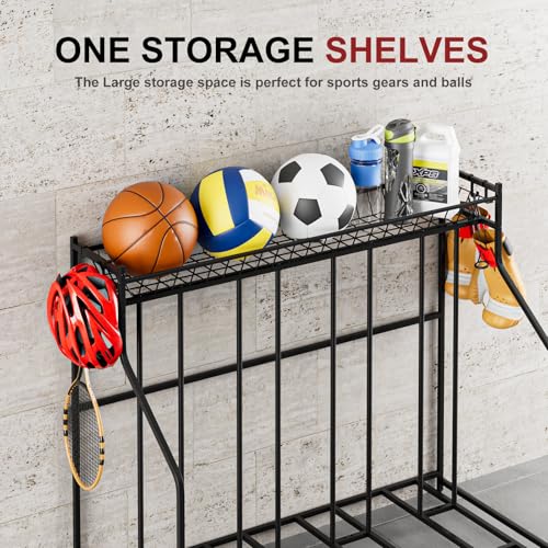 4 Bike Stand Bike Rack Garage with Storage Rack