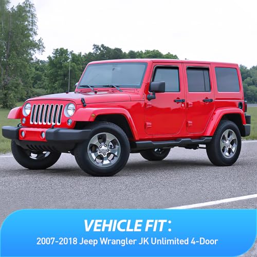 in Channel Rain Guards for Jeep Wrangler JK 2007
