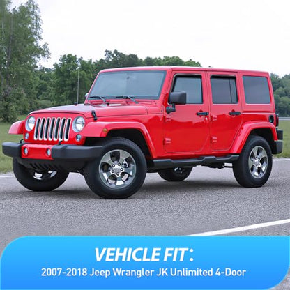in Channel Rain Guards for Jeep Wrangler JK 2007