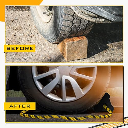 4 Pair Heavy Duty Wheel Chocks for RV Trailer (8 Count)
