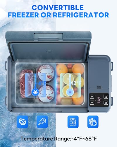 12 Volt Car Refrigerator 20Quart Car Fridge Freezer Electric Cooler Portable Cooler 12V Fridge RV Refrigerator