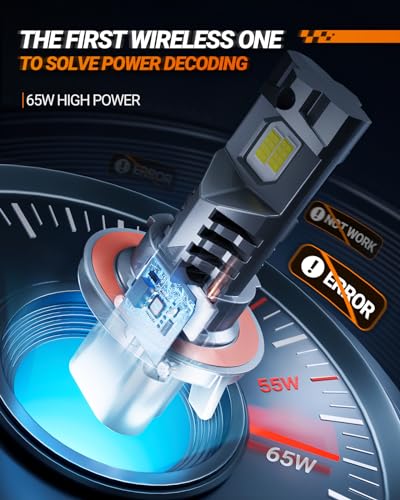 9008 Fog Lamps or DRL 120000LM 9×Brightness High Power for Uber (2 Count)