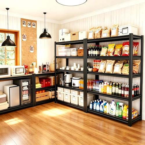 45''W Garage Shelving Heavy Duty Metal Storage Shelves Series (5 Count)