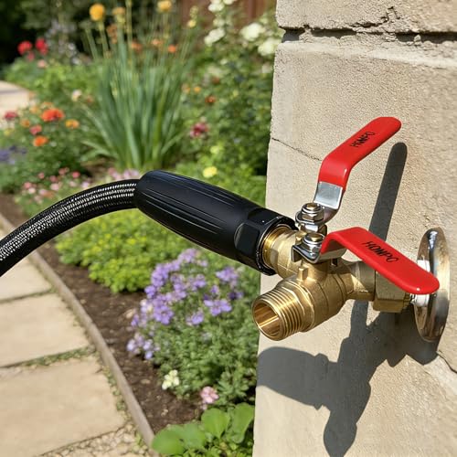 Garden Hose Y Valve Splitter 2 Way Heavy Duty Water Hose Y Splitter For garden lawn watering With Shut off Valves