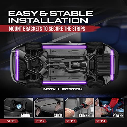 Aura Flexible Car Underglow Lights with APP & Remote Control