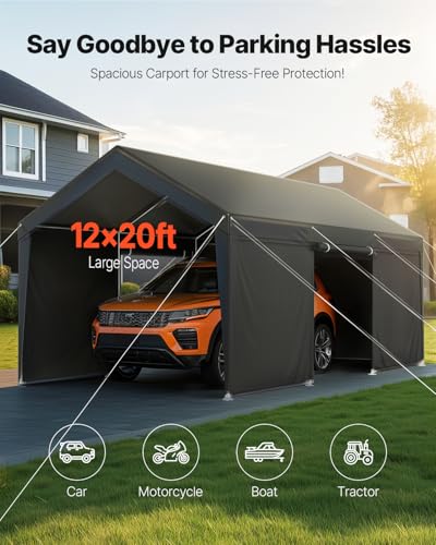12x20 FT Heavy Duty Carport