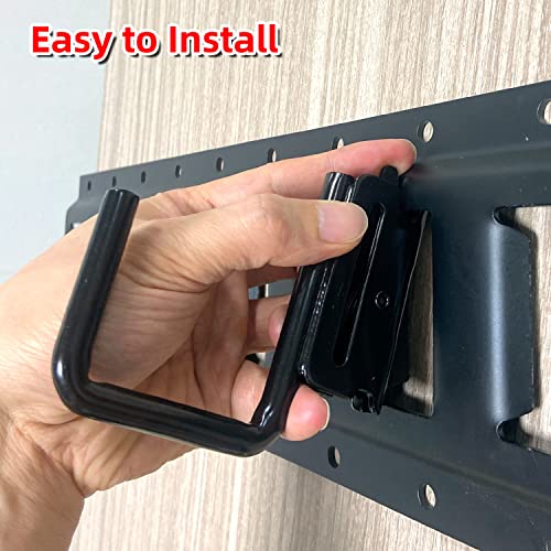 12PCS E Track J Hooks Heavy Duty E Track X Track Steel Hanger (12 Count)