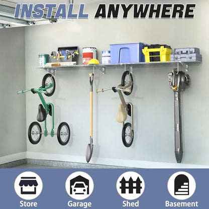 2 Pack Garage Wall Shelves