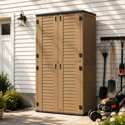 53 Cu.Ft Tall Outdoor Storage Shed with Reinforced Floor