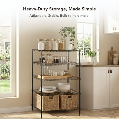 4 Tier Wire Shelving Unit Storage Rack (4 Count)