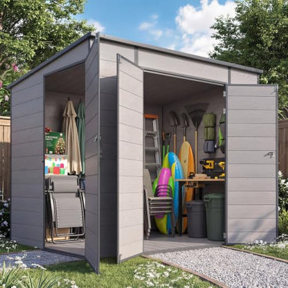 6'x8' Outdoor Resin Storage Shed
