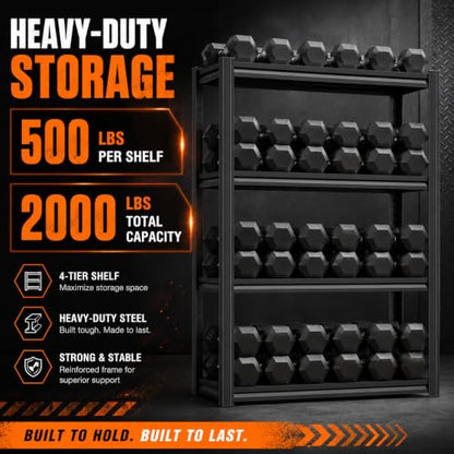 Garage Shelving 2000 LBS Adjustable Metal Storage Shelves