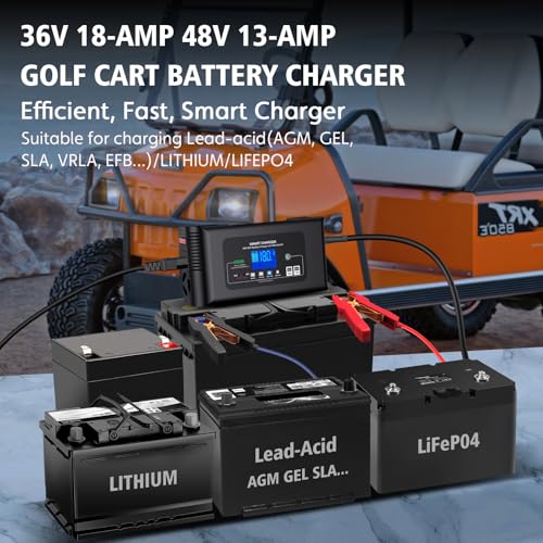 Golf Cart Battery Charger 36V 18A and 48V 13A Trickle Charger