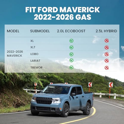 Floor Mats for Ford Maverick 2026 2025 2024 2023 2022 Gasoline Only (4 Count)