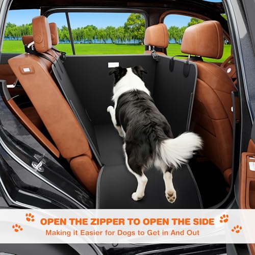 Half Dog Car Seat Cover for Back Seat