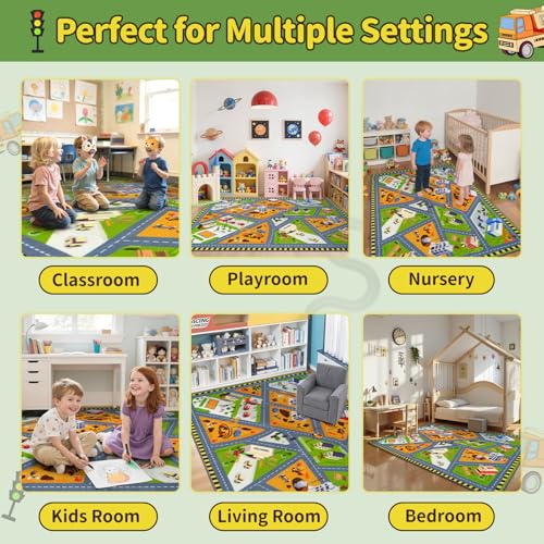 Kids Carpet Playmat Rug (14.87 Sq Ft)