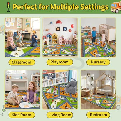Kids Carpet Playmat Rug (14.87 Sq Ft)