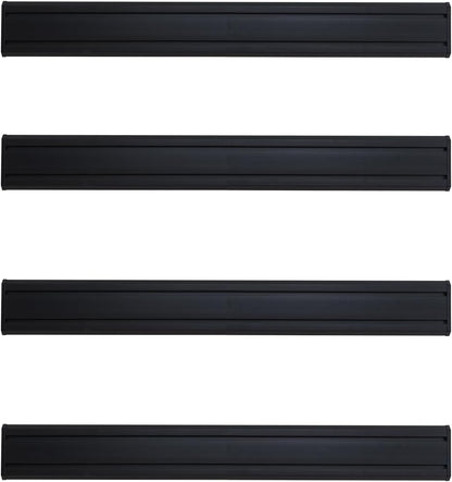 Slat Wall Paneling Garage Tool Organizer Wall Mount 48"L x6"H, 4 Pack, Black Slatwall Panels Garage Wall Organizer Heavy Duty, Easy Installation, Garage Storage and Organization Max Load 1300 LB