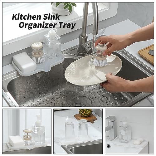Silicone Soap Dish with Drain Spout