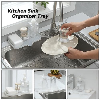 Silicone Soap Dish with Drain Spout