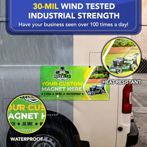 Custom Car Magnet 12x24 Inch 30 Mil 2 Pack