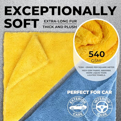 Edgeless Microfiber Car Towels (6 Count)