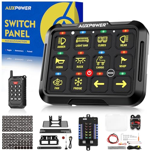12 Gang Wireless Switch Panel B412 RGB with Remote Control 3 Modes