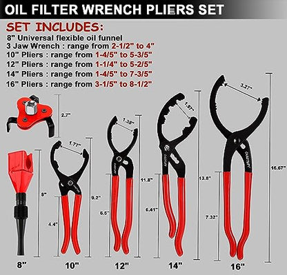 Oil Filter Wrench Set