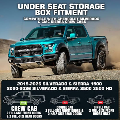 Black Rear Underseat Storage Custom Fit 2019 (33.814 Fl Oz)