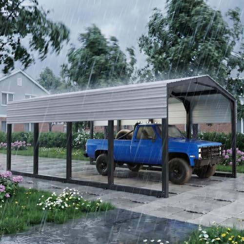 Military Grade Metal Carport 12x20 FT