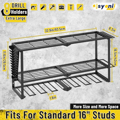 33" Power Tool Organizer Wall Mount