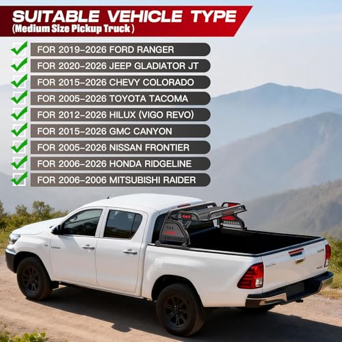 Roll Bar for Truck with Cargo Basket