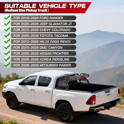 Roll Bar for Truck with Cargo Basket