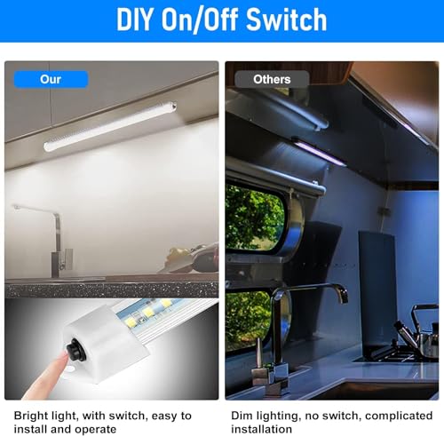 4PCS 12V LED Interior Light Bar (4 Count)
