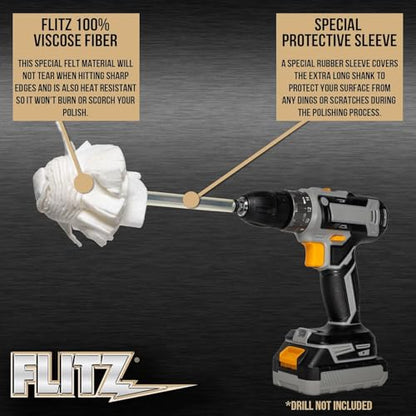 Buff Ball w 1.76oz Metal Polish Paste