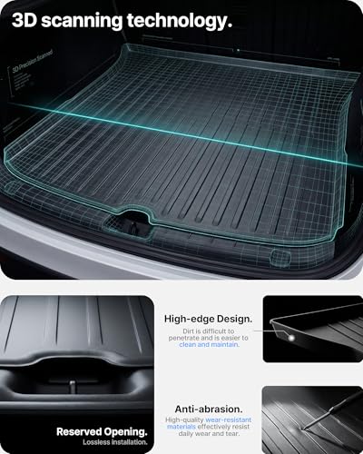 4 Pcs Floor Mats for Tesla Model Y Juniper Accessories 2025 2026 (4 Count)