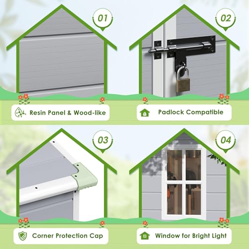 Plastic Outdoor Storage Shed