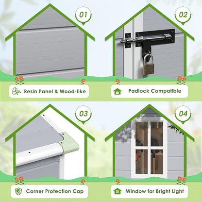 Plastic Outdoor Storage Shed