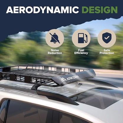 54" x 39" x 5" Roof Rack Cargo Basket with Extension