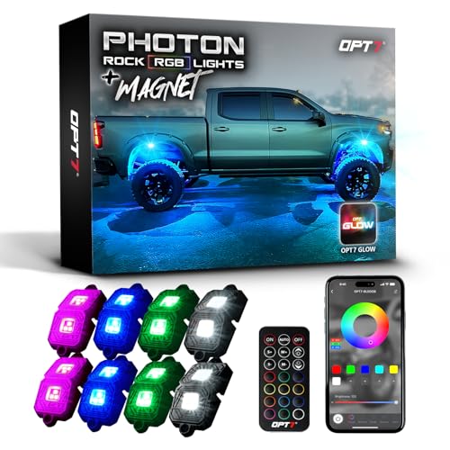 Photon 8 Pod RGB LED Aluminum Rock Lights (8 Count)